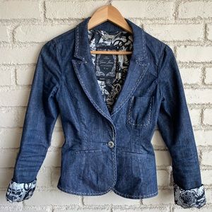 Guess denim jacket with silk lining